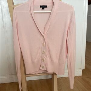 J. Crew Soft Pink Cardigan Sweater